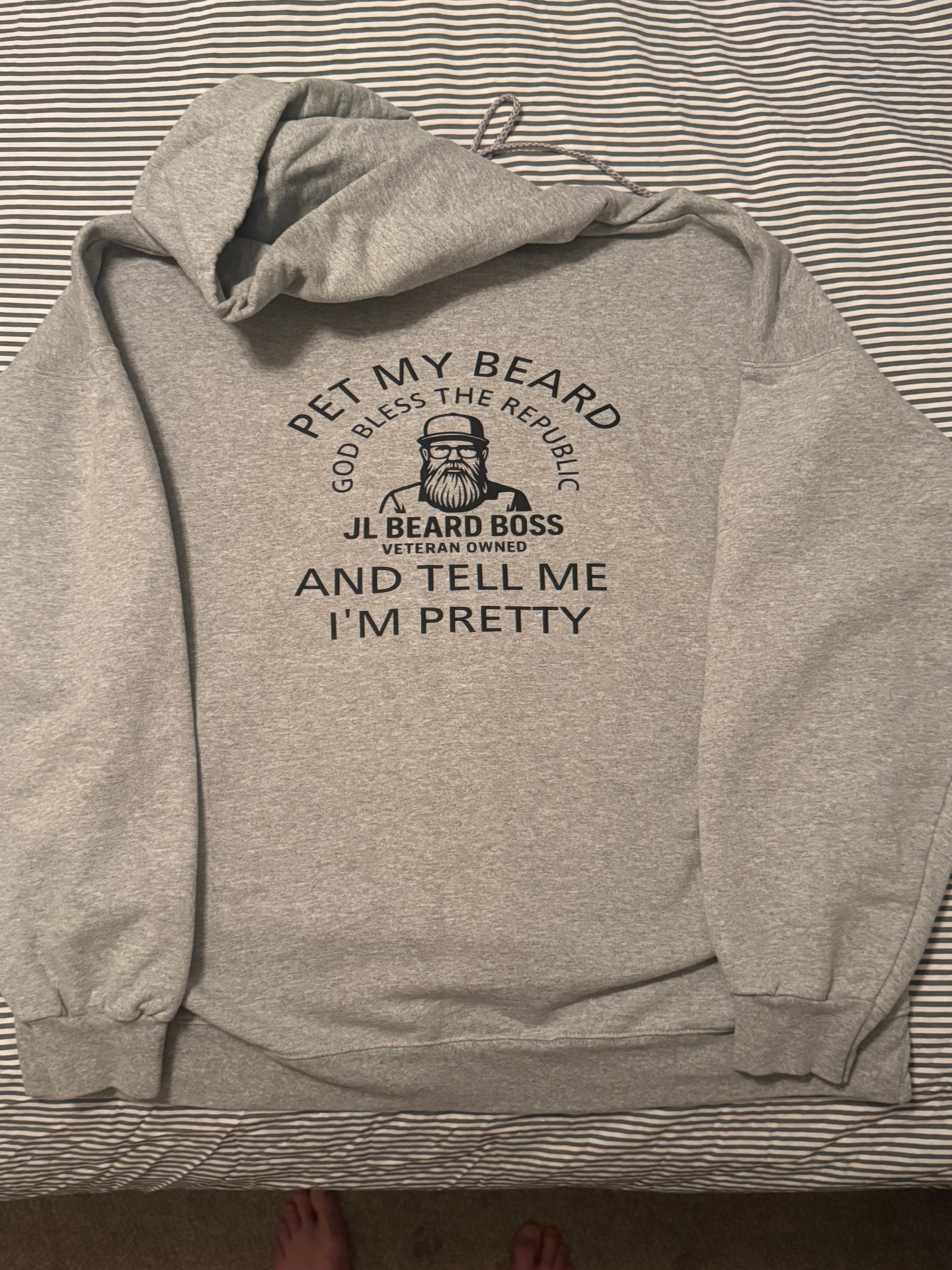 JL Beard Boss Hoodie – “Pet My Beard” Edition