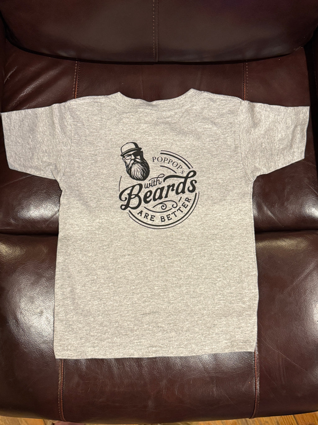 JL Beard Boss Kids Tee - "Pop Pop's with Beards Are Better"