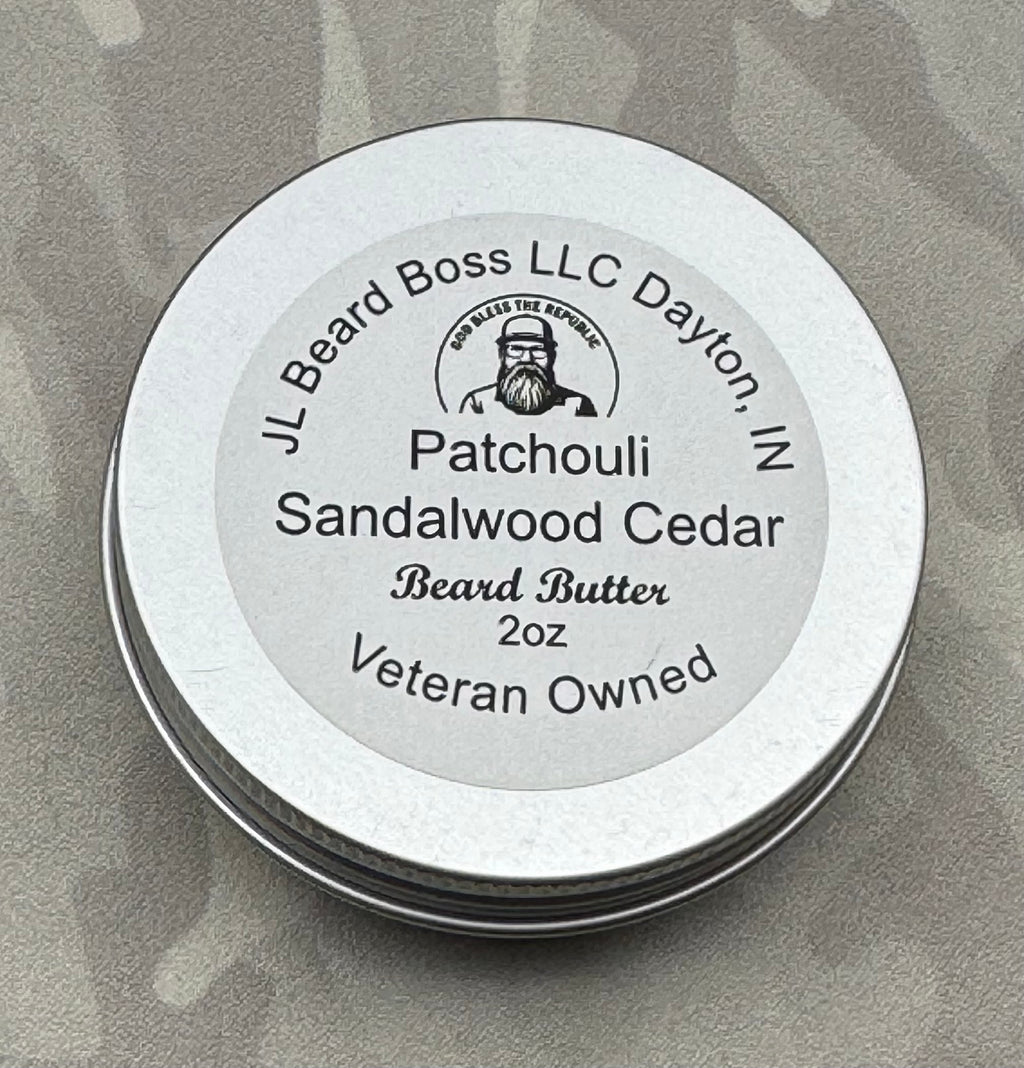 Patchouli Sandalwood Cedar – Beard Butter $10.00